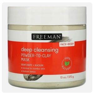 Deep Cleansing Powder-To-Clay Mask, spot treatment, foot & hair mask